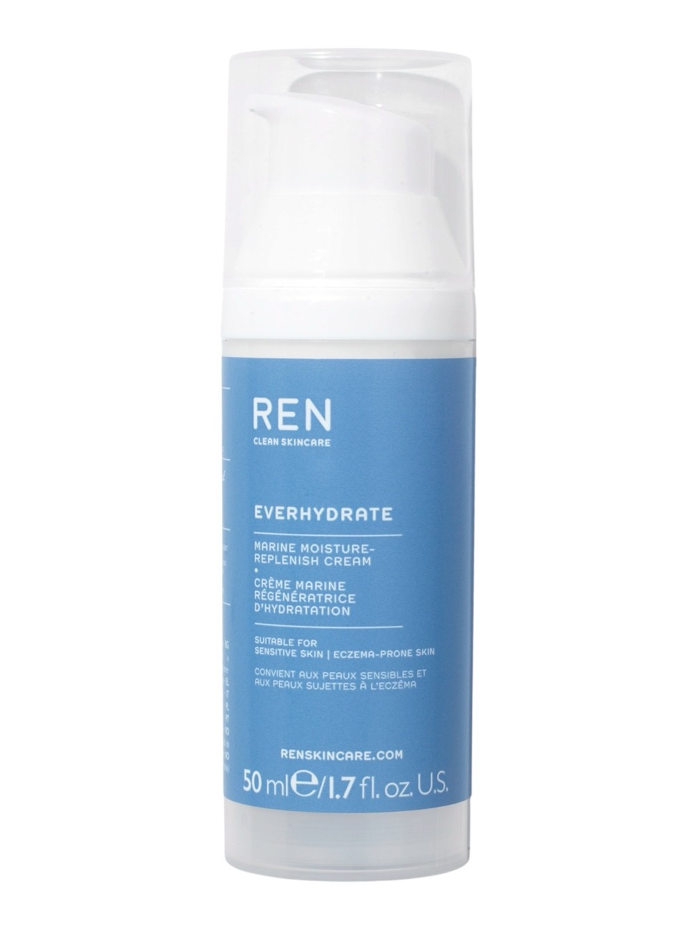 REN Everhydrate Marine Moisture Replenish Cream Clean Skincare